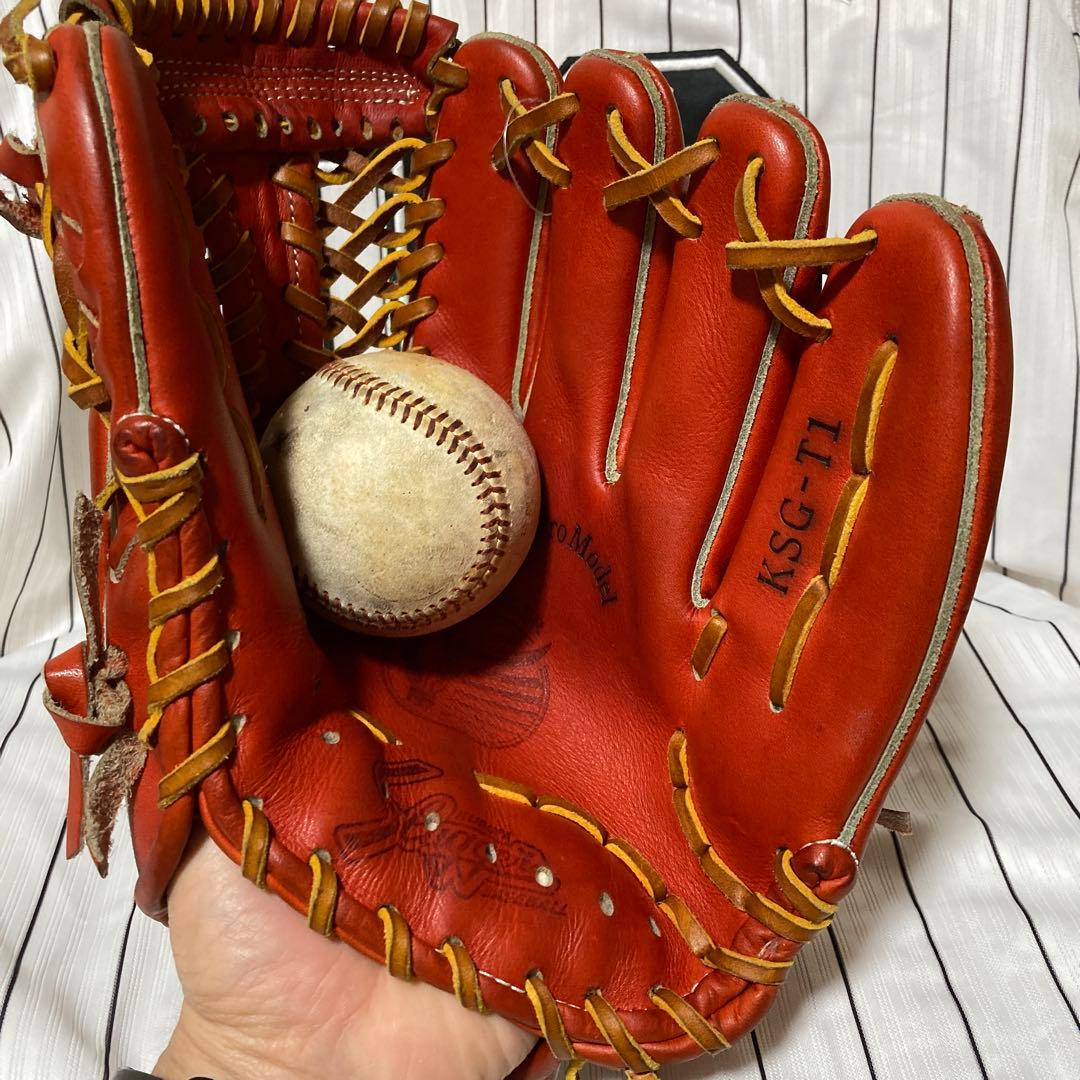 KSGＴ1 型　　阪神用具担当型付け Aggressive 野球グローブ