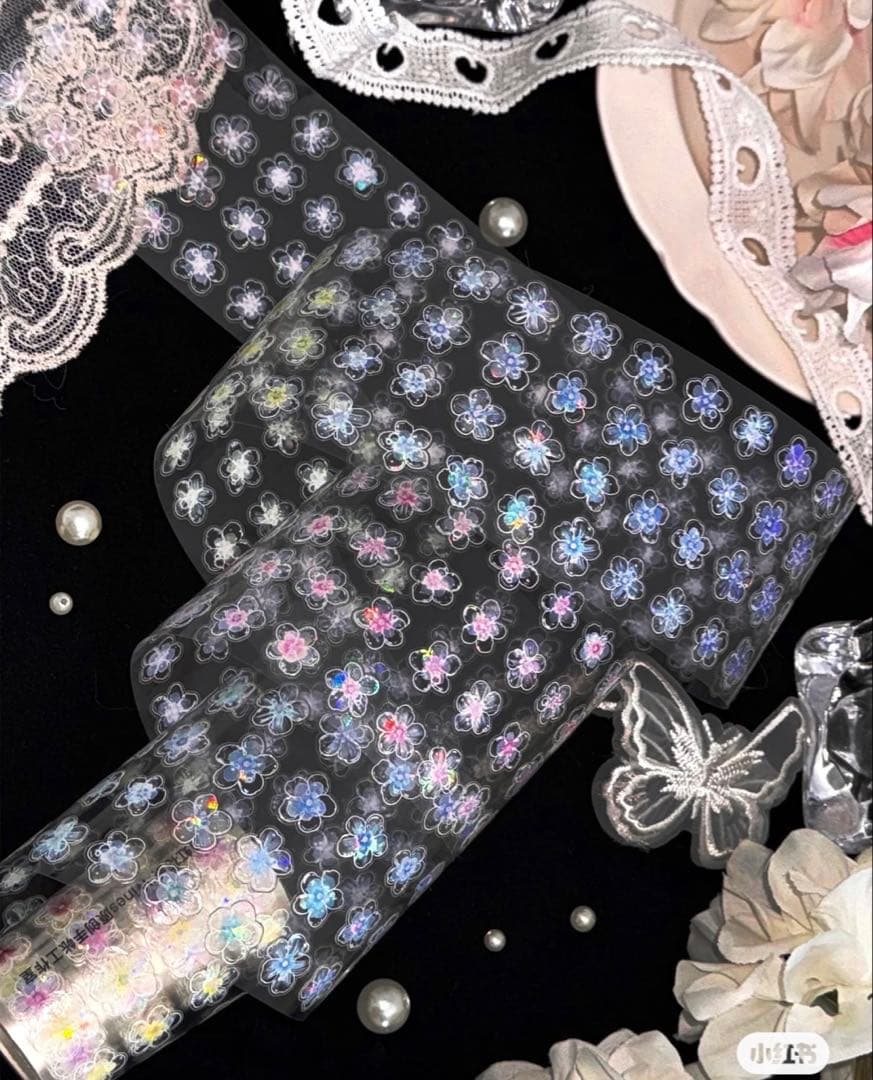 海外マスキングテープ巻売り 虹花菫 装飾マスキングテープ