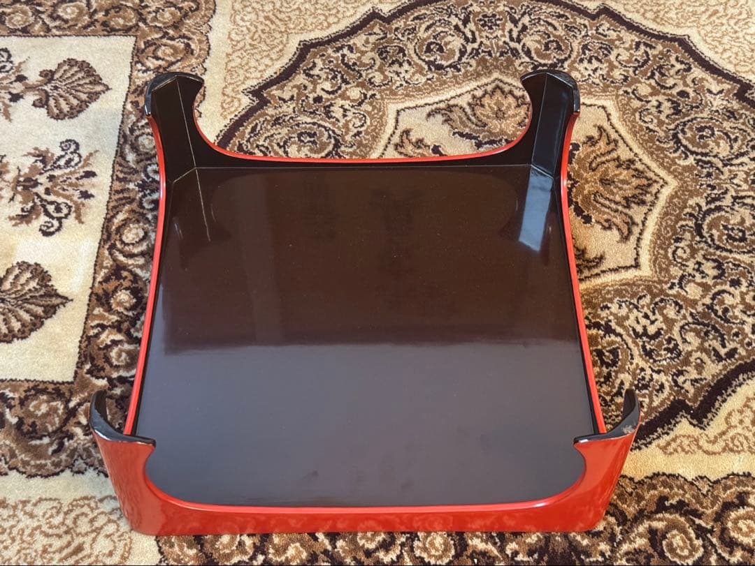 輪島塗 堅地 朱塗 懐石御膳一式 共箱