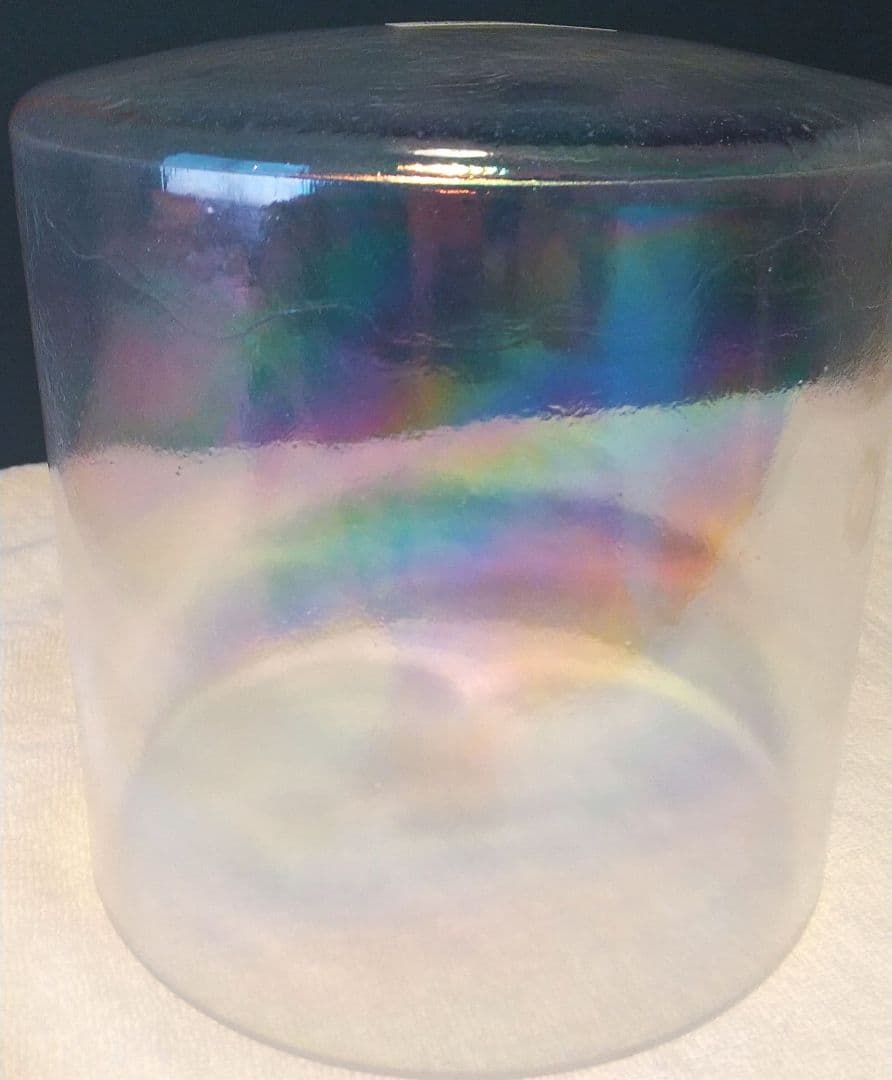 【mayu】クリスタルボウルプラチナ虹色8インチG+5 絶対音