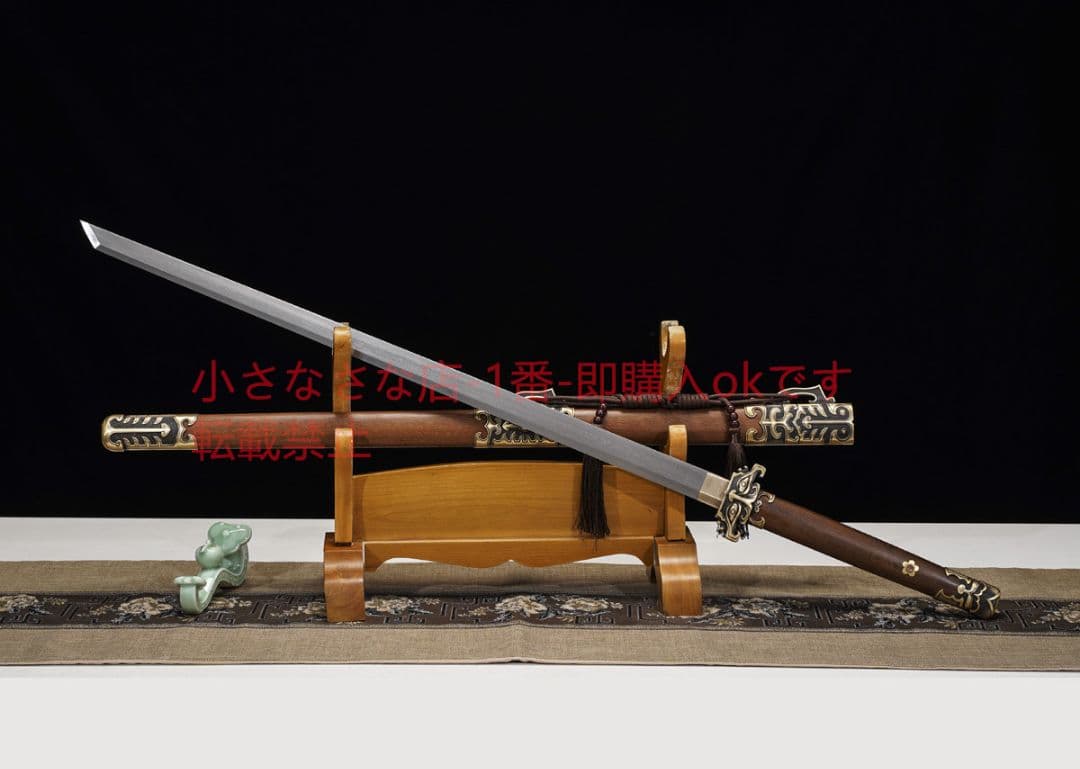 天影唐横刀百錬模様鋼 古兵器 武具 刀装具 日本刀 模造刀 居合刀