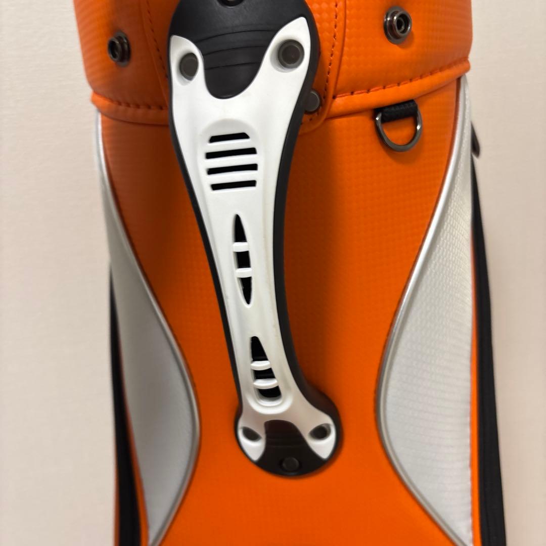 《極美品》BRIDGESTONE ゴルフバッグ オレンジ/ヘッドカバー付き　軽量