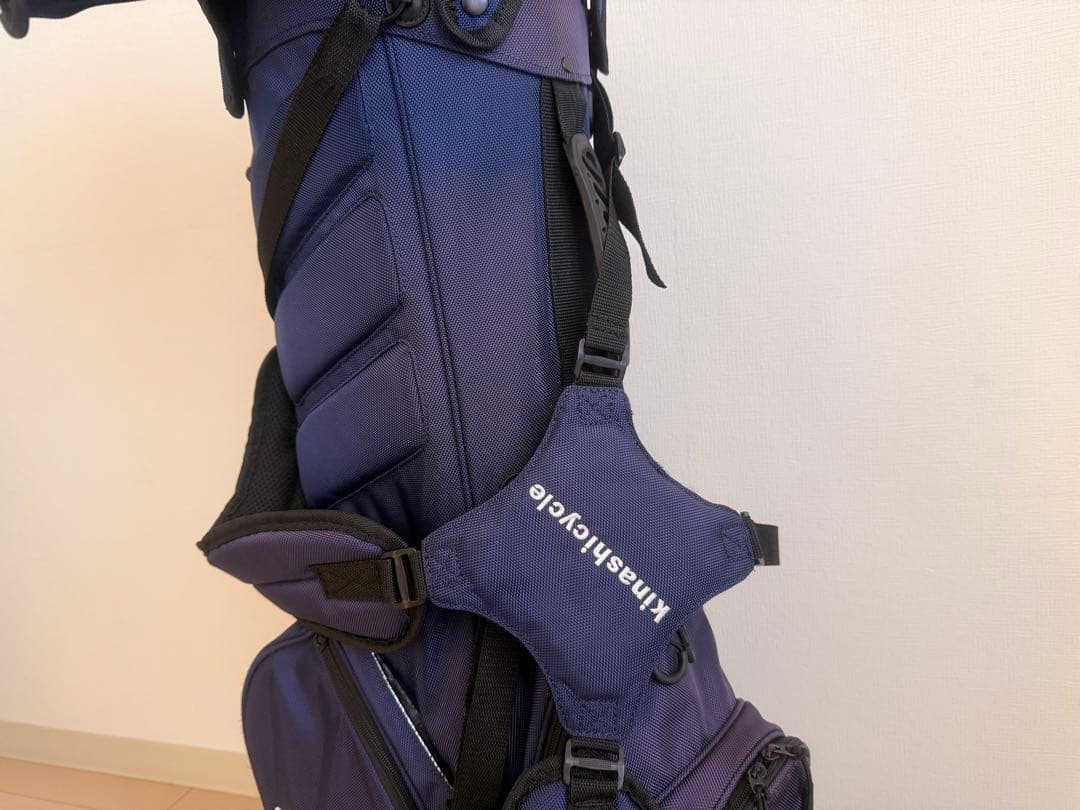 KIKASHICYCLE GOLF キャディバッグ ネイビー