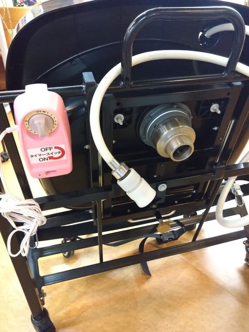 移動式シャンプー台「らくらくキャリーシャンプーII」+チェア　神戸、引取り限定