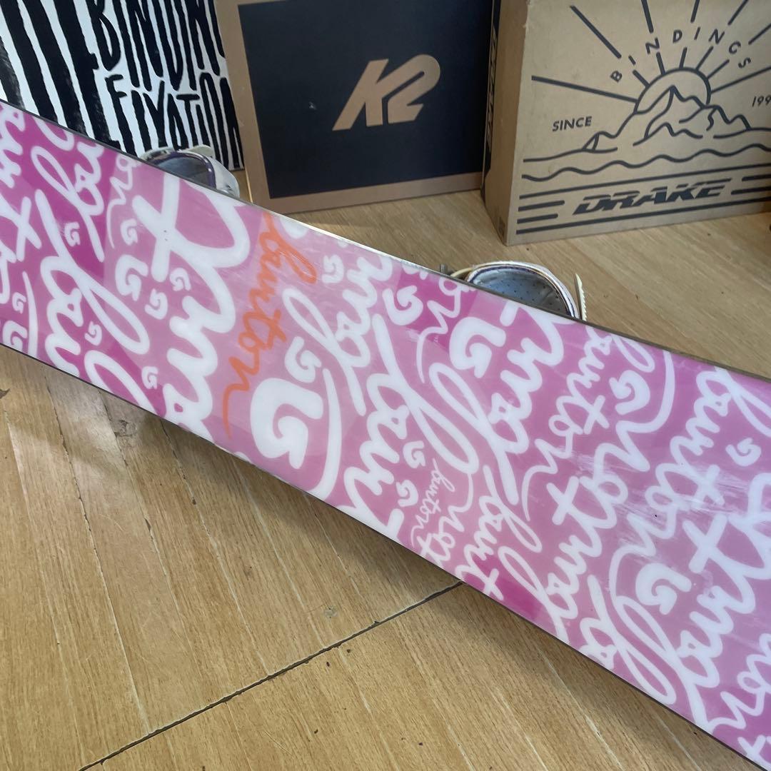 BURTON　キッズスノーボードセット　130cm　バートン　バイン付3点セット