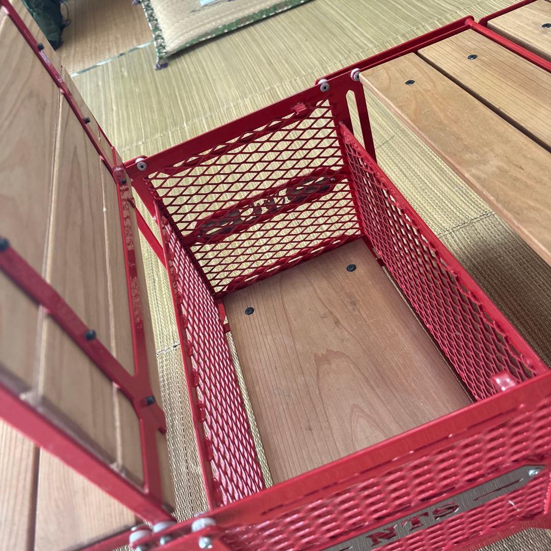 ネイチャートーンズ　サイドアップ・BOXテーブル　Sサイズ 赤