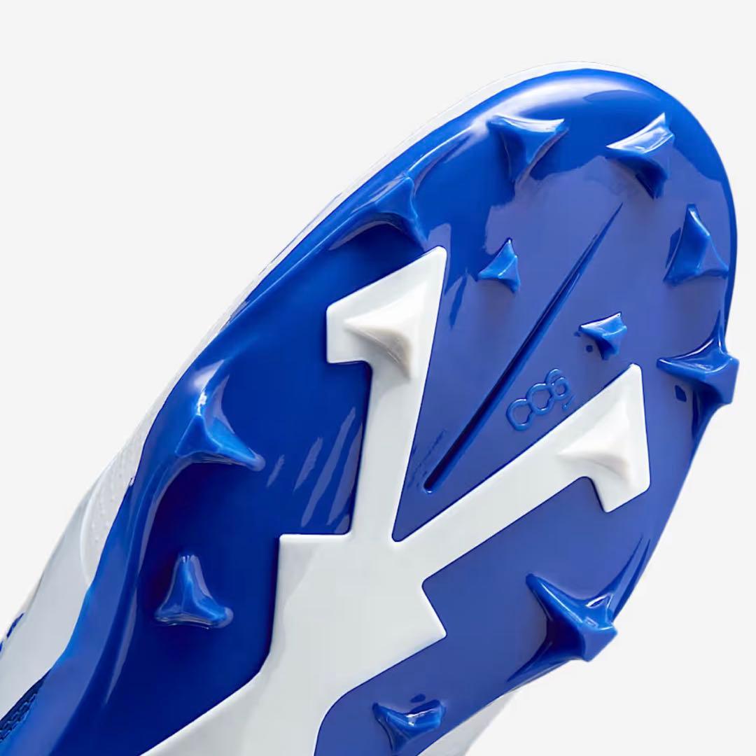 ナイキ 28 アルファメナス プロ アメフト スパイク シューズ 靴 白 青