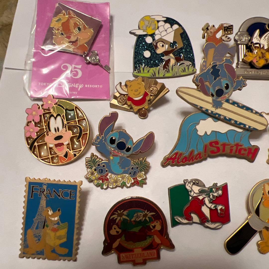 ディズニーピンバッジセット（スティッチ等）17個セット