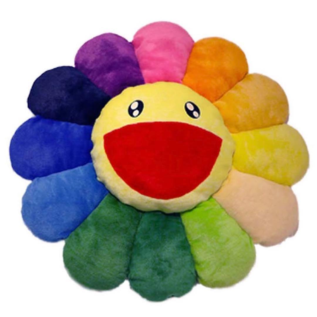 特大1m!! 新品/村上隆　カイカイキキ　お花クッション レインボー（大）