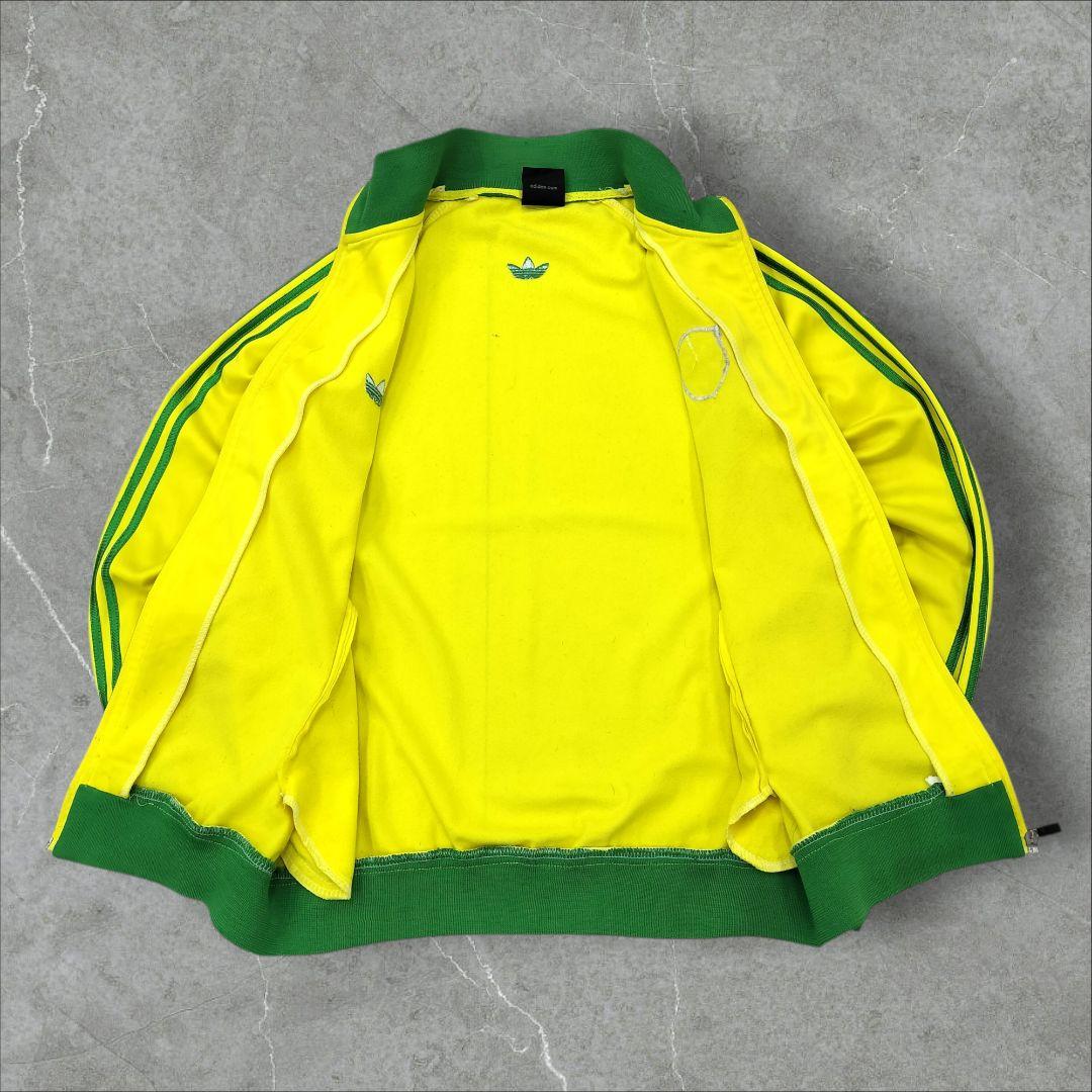 アディダス ブラジル代表 トラックジャケット XL イエロー トレフォイル刺繍
