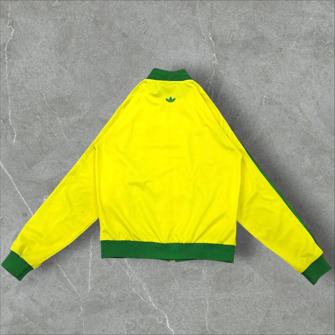アディダス ブラジル代表 トラックジャケット XL イエロー トレフォイル刺繍