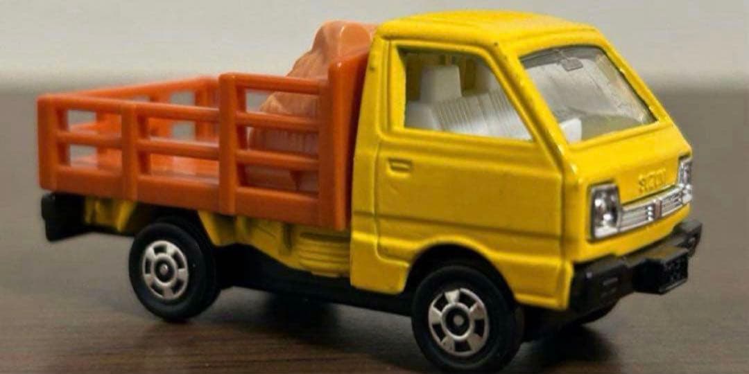 トミカ スズキ キャリィ 家畜運搬車 黄