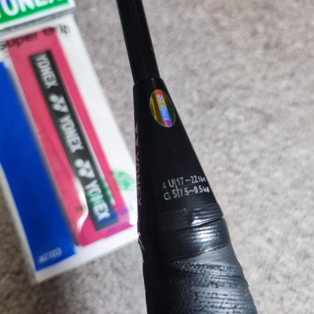 美品 YONEX ナノフレア200 BG65Ti20P 張上 塗装剥れ有 n49