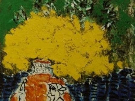 三岸節子、「花 ヴェロンにて」、厳選、希少画集・額装画、人気作品