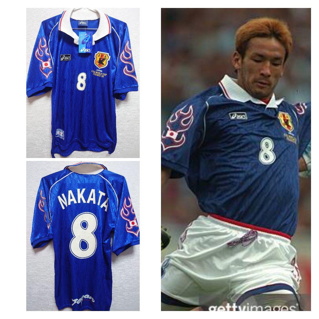 未使用　ASICS　UK製 1998 フランスW杯　日本代表　中田英寿
