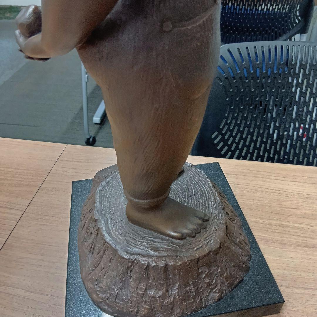 玉野勢三　ブロンズ　高さ約55cm　彫刻　銅像　置物