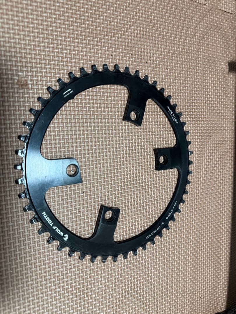 ウルフトゥース　ナローワイド　50t チェーンリング　走行少