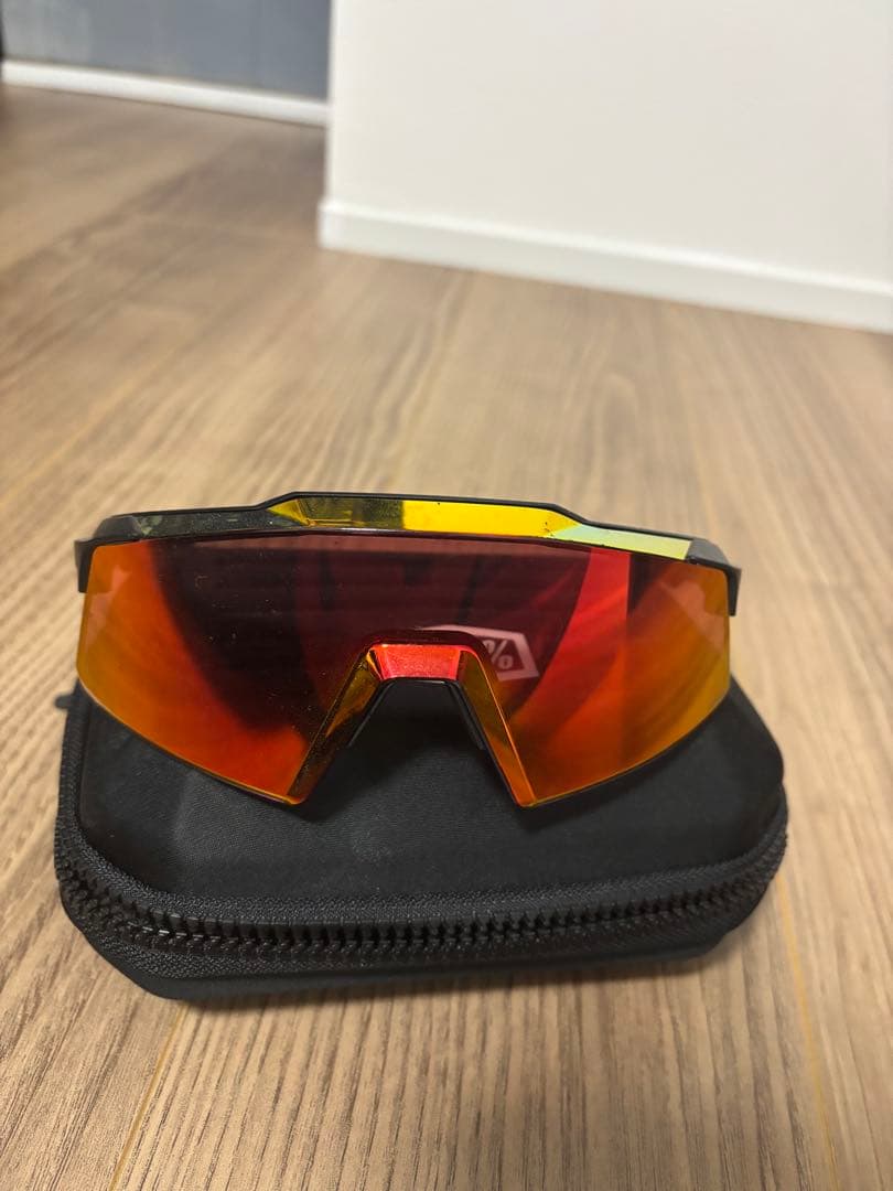 100% サングラス オレンジ/イエロー レンズ