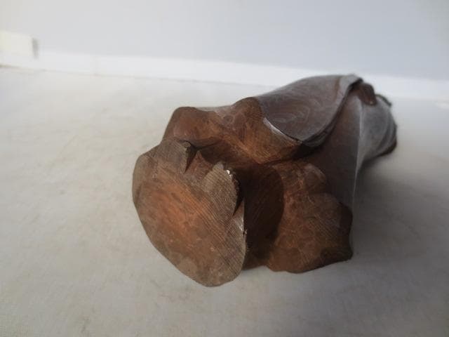 木彫観音立像　木彫仏　木彫　高さ24㎝　　R7/12/3-1