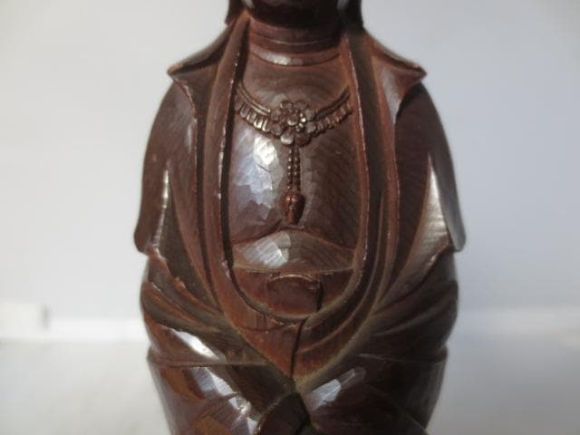 木彫観音立像　木彫仏　木彫　高さ24㎝　　R7/12/3-1