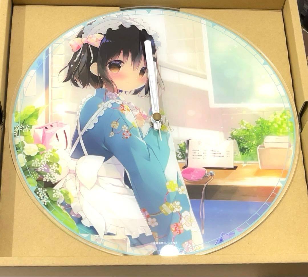 しらたま 絵師100人展09 アクリルクロック　おんなのこ×コノオンナ