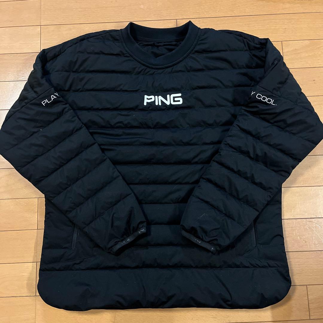 美品 PING ストレッチ中綿スニードジャック/ブラック/Mサイズ