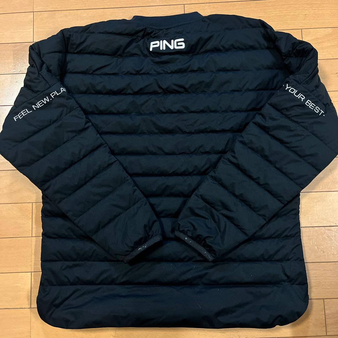 美品 PING ストレッチ中綿スニードジャック/ブラック/Mサイズ