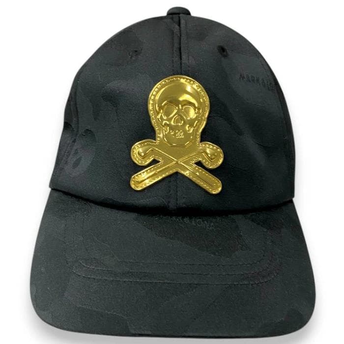 マーク＆ロナ 日本製 スカルワッペン 迷彩 カモフラ キャップ 帽子 ゴルフ