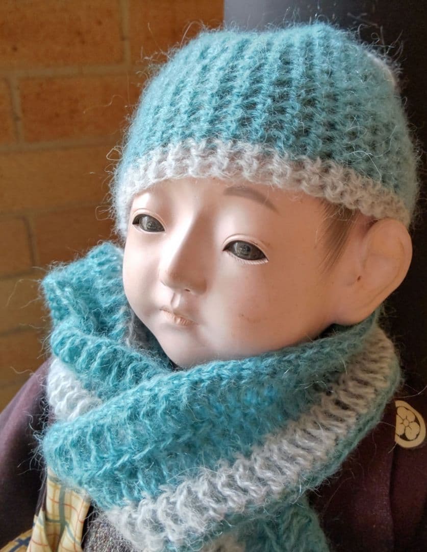 極上 大正時代 逸品　市松人形 男の子 お印 紋付き お手入れ済み