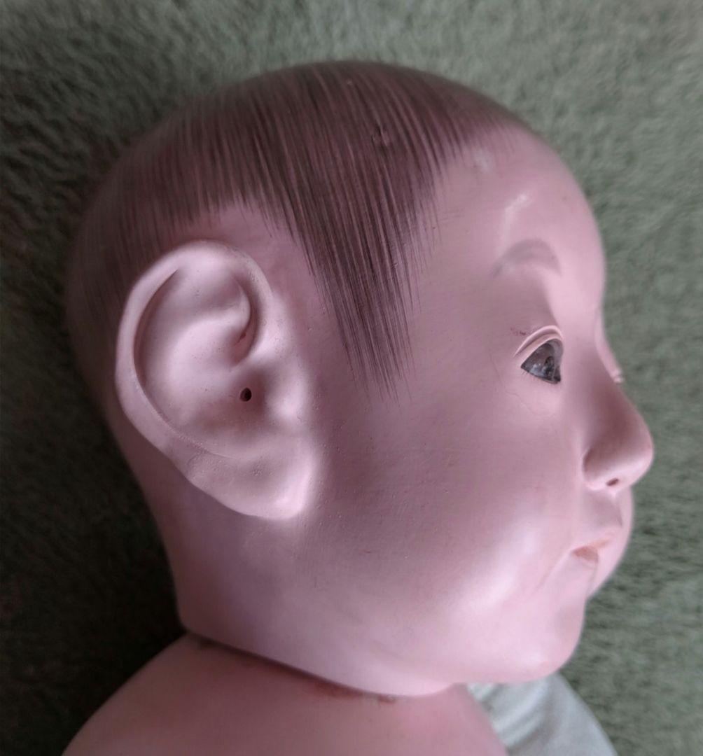 極上 大正時代 逸品　市松人形 男の子 お印 紋付き お手入れ済み