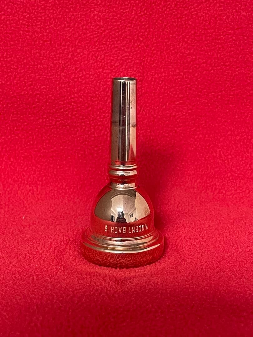 Bach No.9細菅用トロンボーンマウスピース 金色 真鍮製