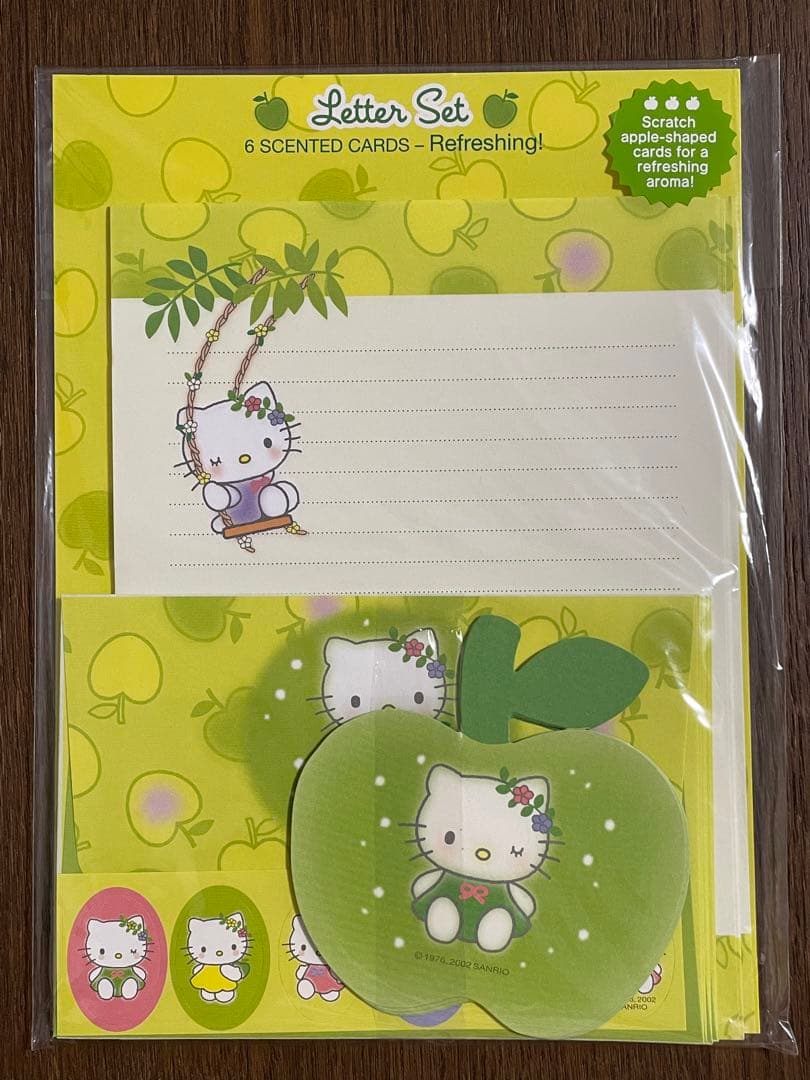レア♡サンリオ♡キティ 海外限定 花冠グリーンアップル レターセット 2002年