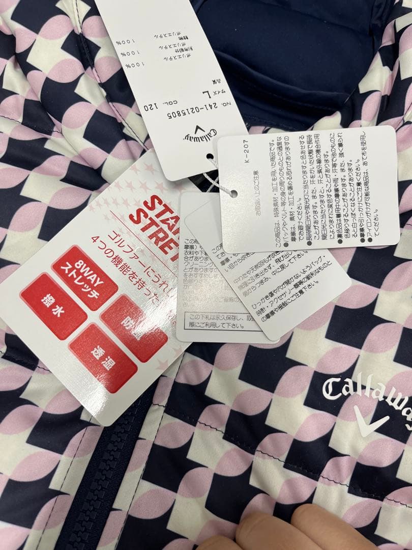 Callaway 千鳥柄　中綿ブルゾン　ジャケット　新品
