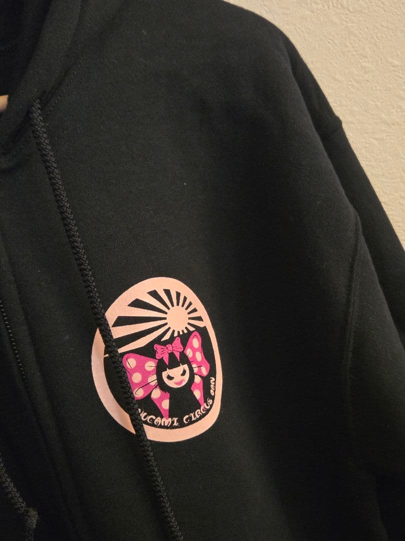 犬神サーカス団　黒　ジップパーカー　犬神凶子　サイズL