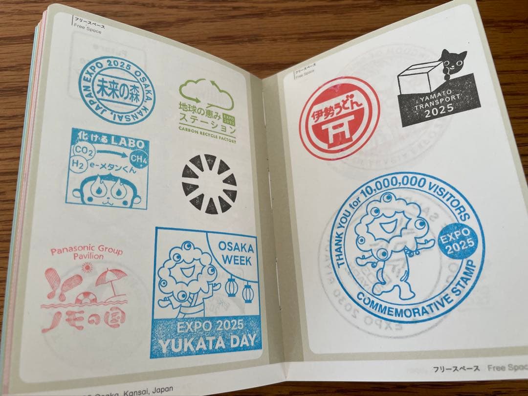 【施設番地順】 大阪・関西万博　公式スタンプパスポート　フルコンプリート