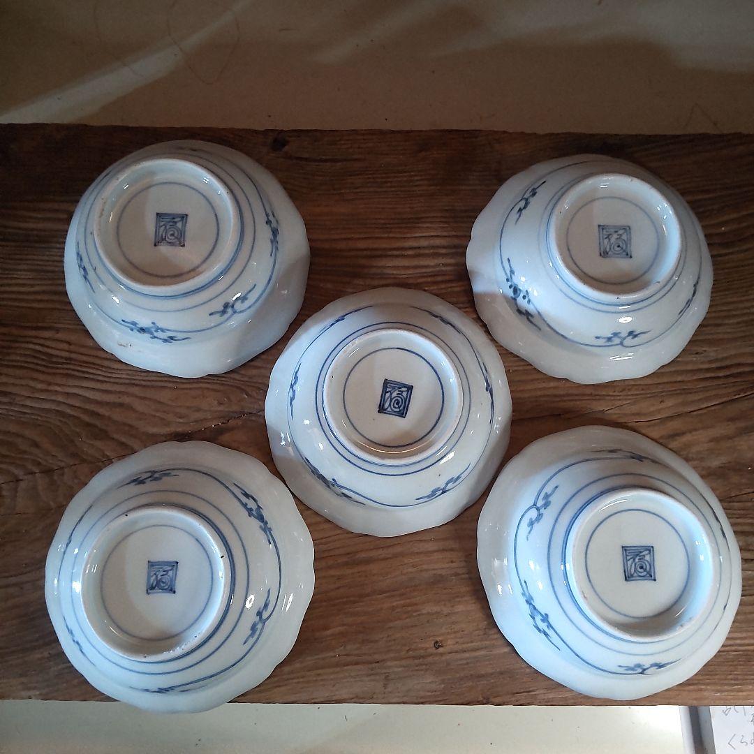 柿右衛門窯／酒井田柿右衛門　角福／渦福、5客