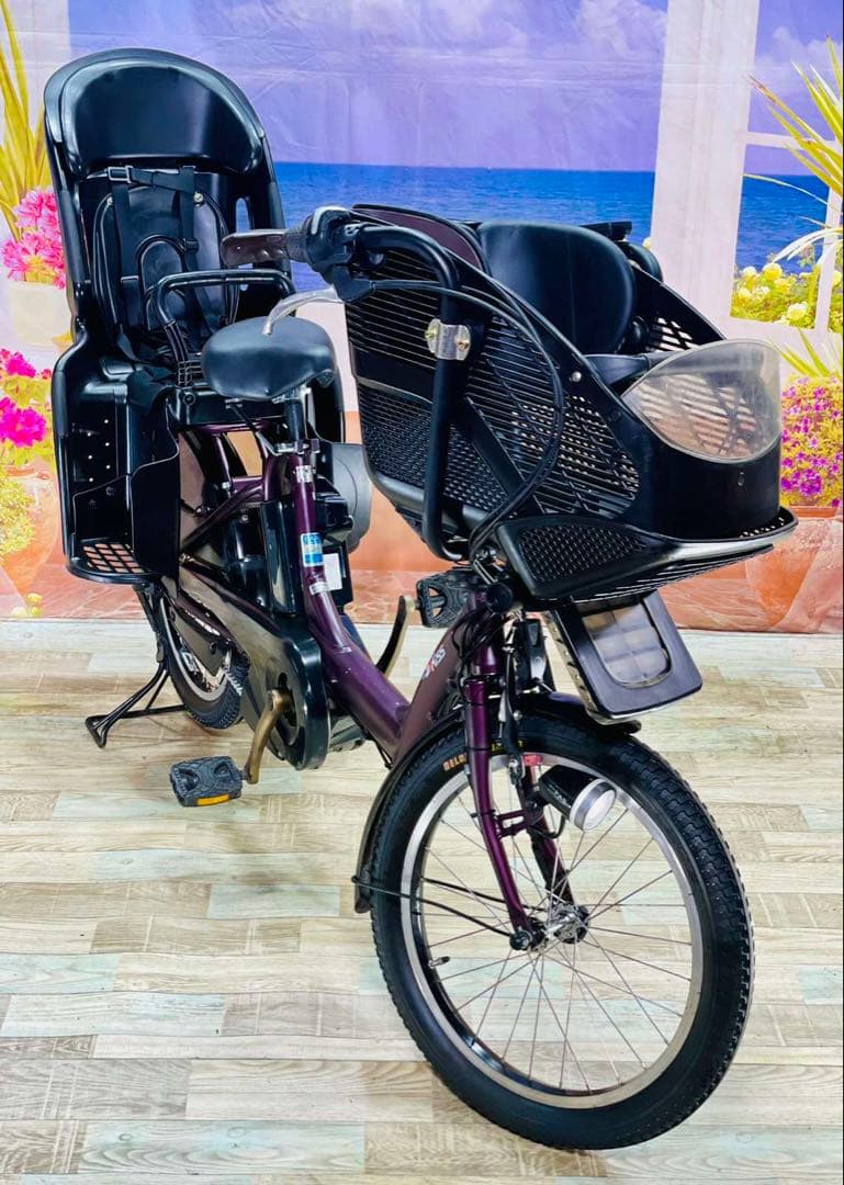 ヤマハパスキス⭐️人気モデル！子供乗せ電動アシスト自転車Y3163