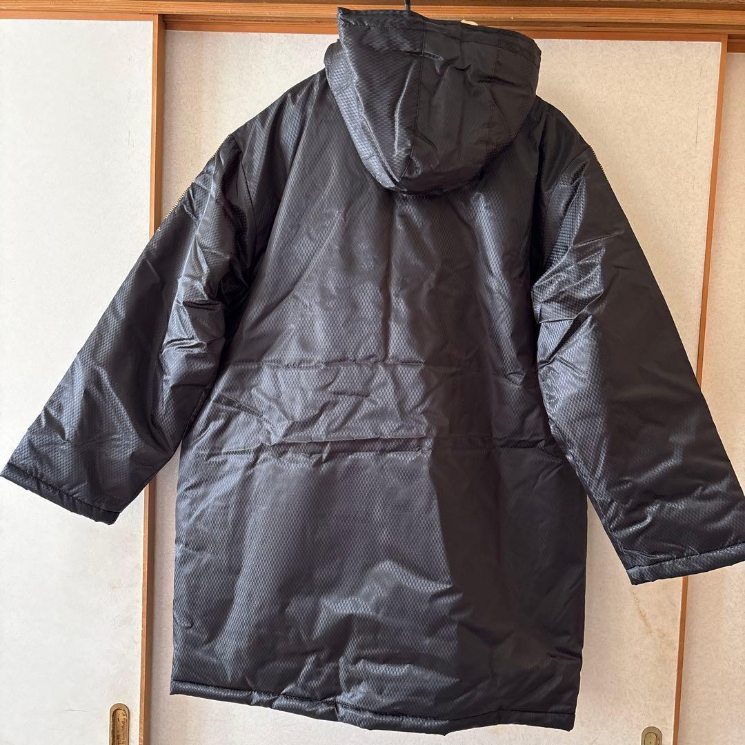 Mizuno フード付きベンチコート ブラック　ユニセックス　フリーサイズ　新品