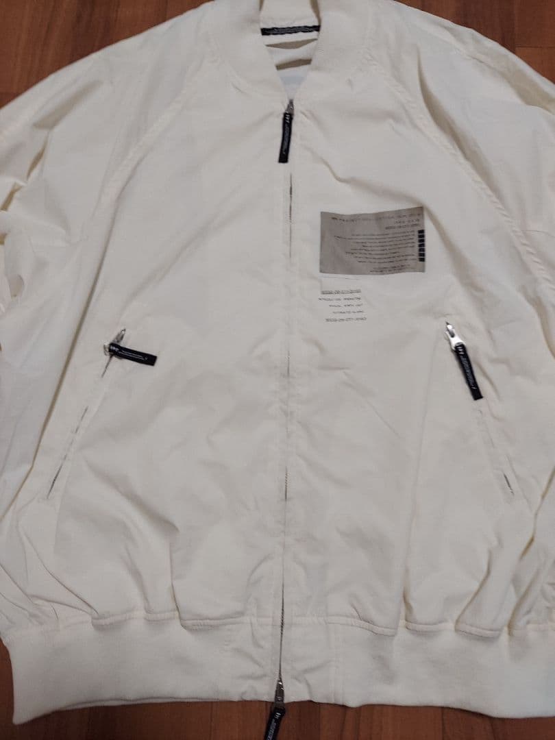 値下 SPYAIR IKEプロデュース オフホワイト ボンバージャケット 薄手