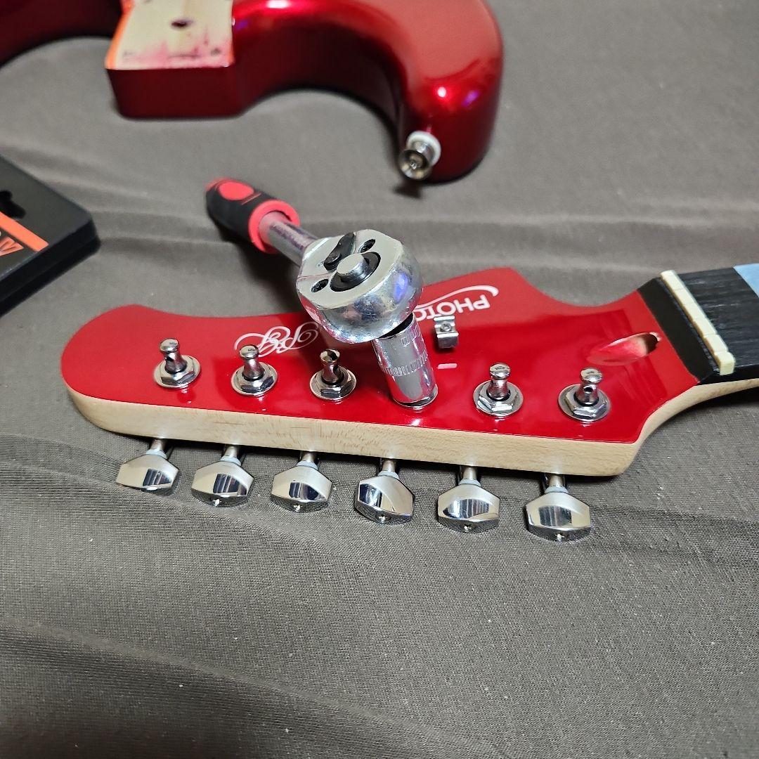 週末セール！分解整備済 PhotoGenic ストラト red llic