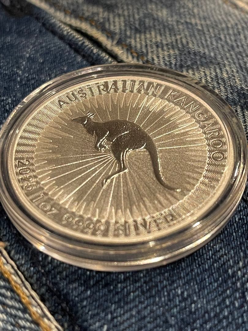 オストラリア　2025年　カンガルー　銀貨　1ドル