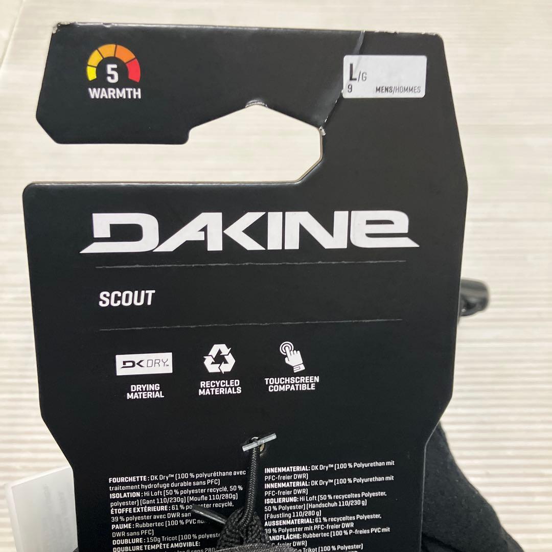 送料無料 新品 DAKINE SCOUT ５本指 スノーグローブ L CAR
