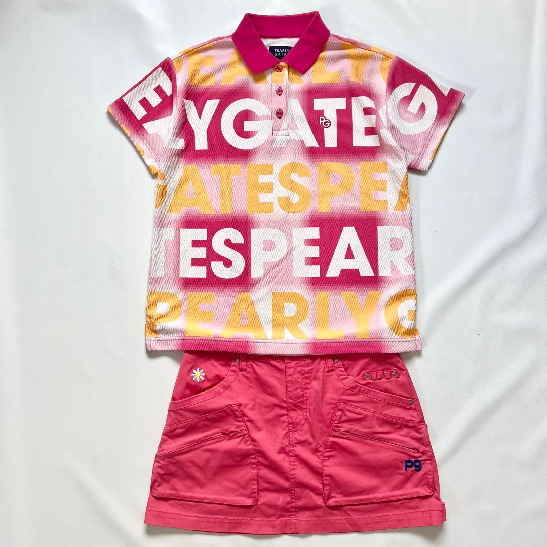 Pearlygates パーリーゲイツ　セットアップ　ピンク　ゴルフ　レディース