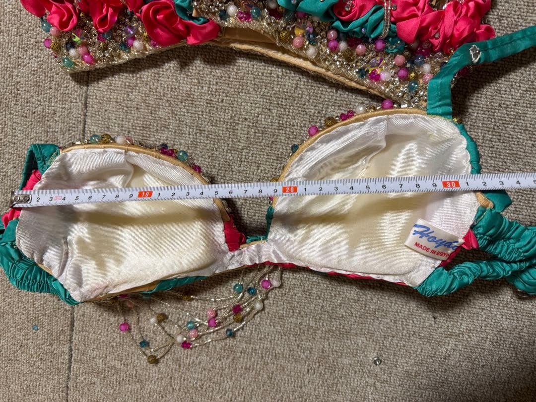 ベリーダンスセットアップ ターコイズ・ピンクmade in Egypt￼