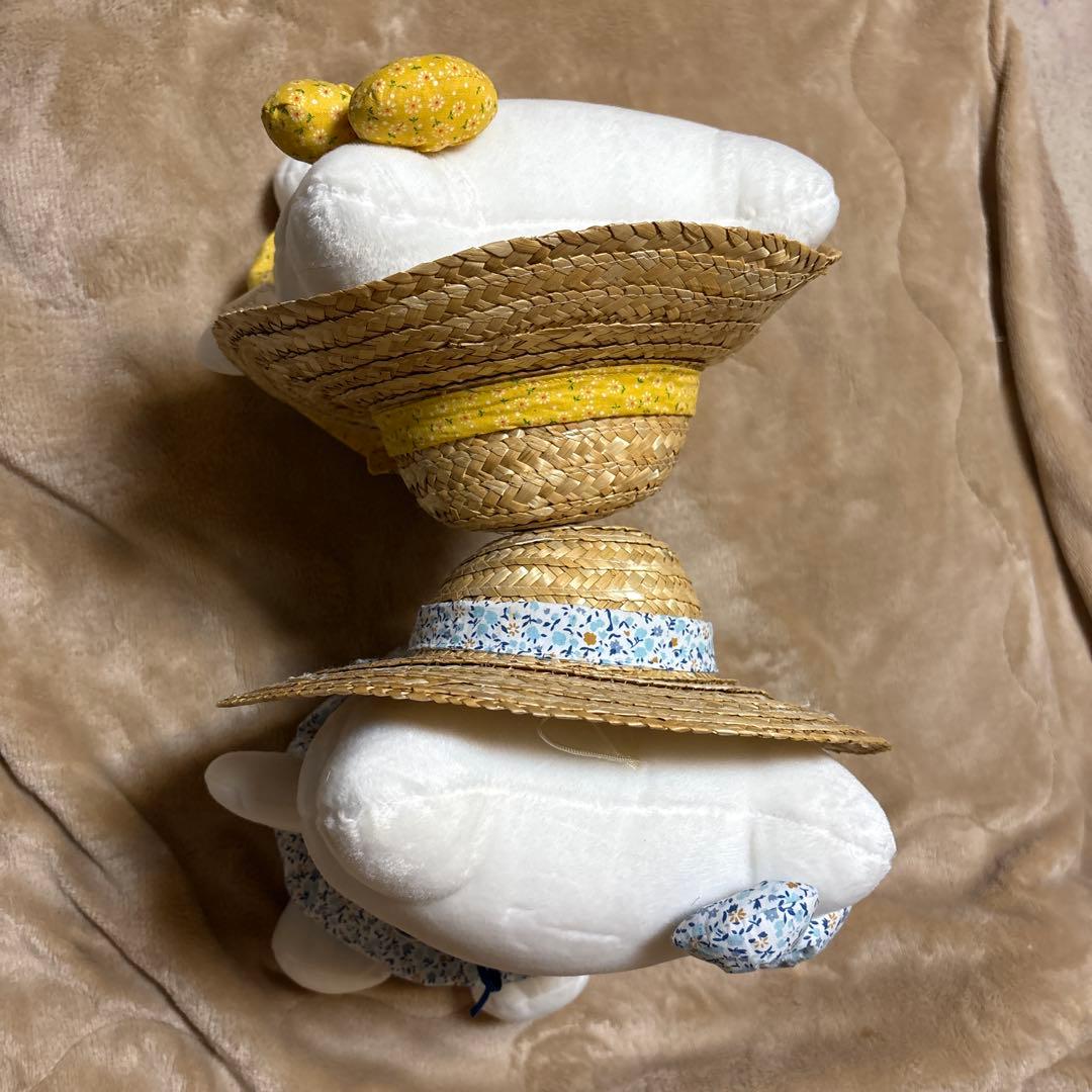 ハローキティ　ぬいぐるみ　麦わら帽子　2体セット　美品　レア
