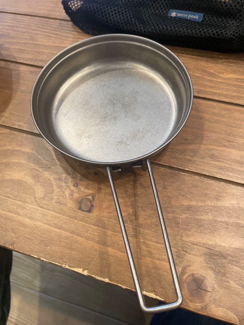 値下げ限定☆peak クッカー4点セット（titanium） 収納袋付き