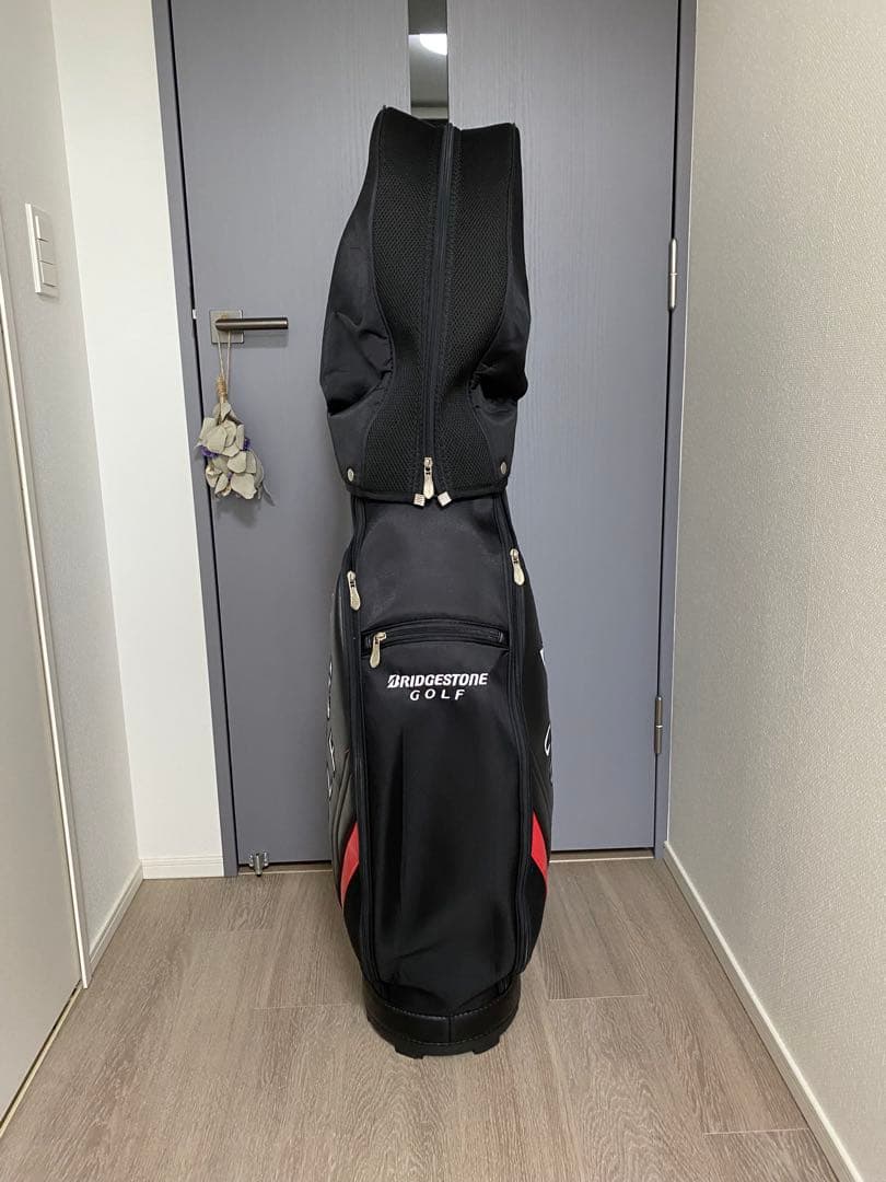 BRIDGESTONE ゴルフ キャディバッグ 黒赤