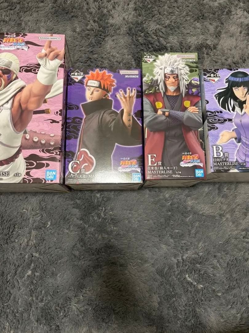 NARUTO 一番くじ　輪廻の嘆きと平和の懸けばし橋　フィギア4個セット＋カツユ