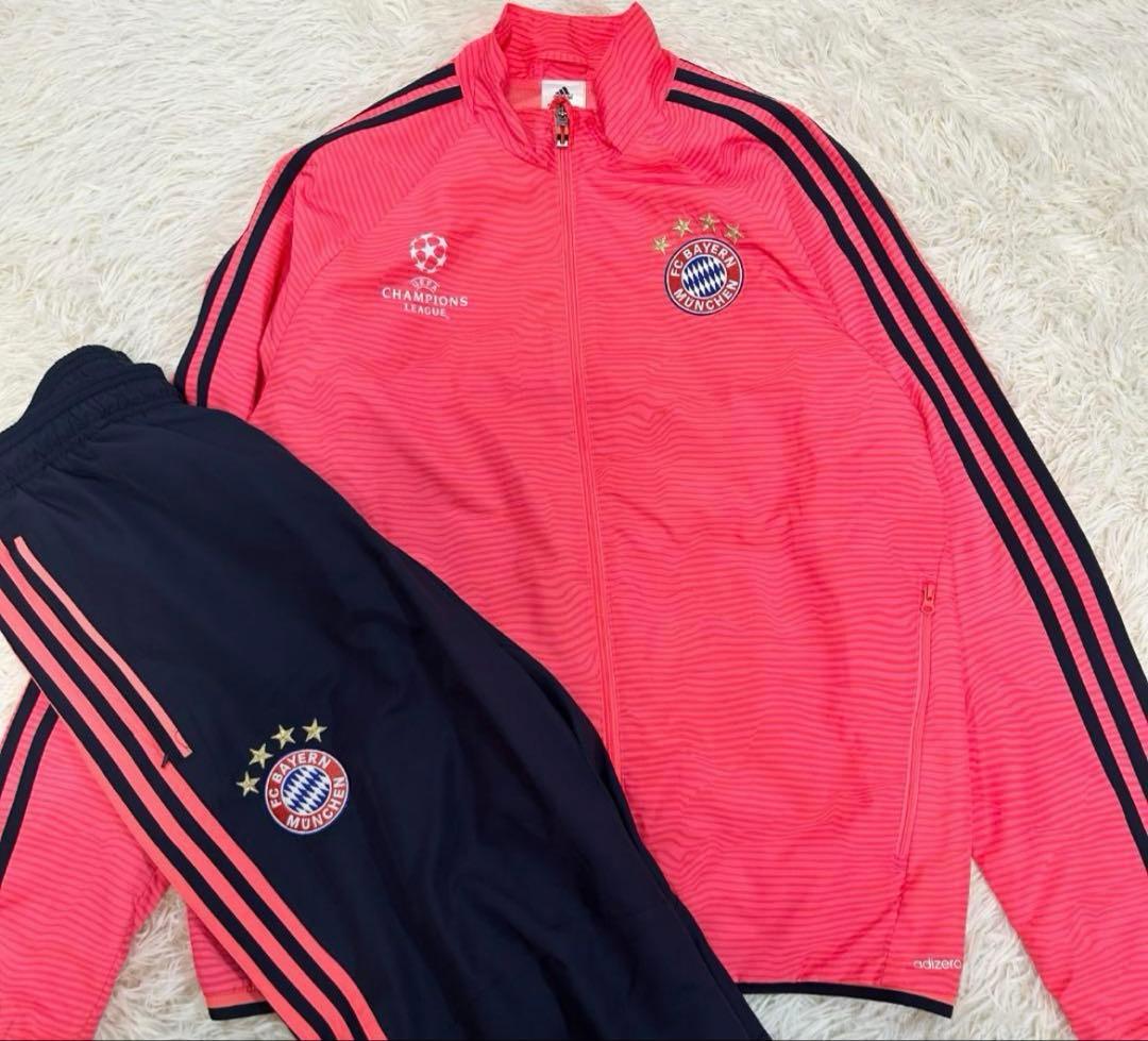美品　バイエルンミュンヘン　セットアップ　ナイロン　ジャージ　XO