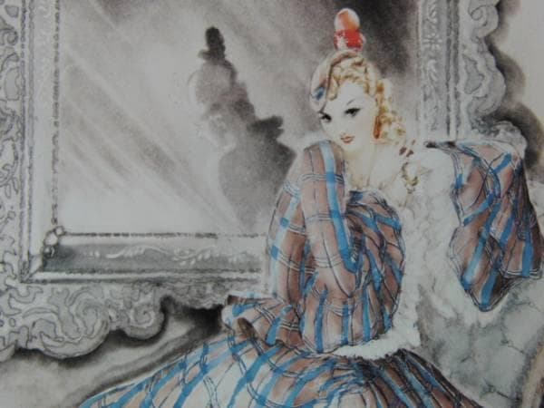 ルイ・イカール限定版・アールデコ/ヴェニスの鏡、希少な額装用画集より